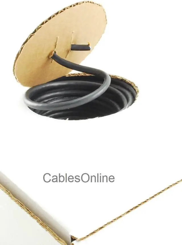 Alt view image 3 of 3 - CablesOnline 250ft CAT5e 100% Pure Copper RJ45 350Mhz UTP Solid Ethernet Cable Spool, Black, U-B250K