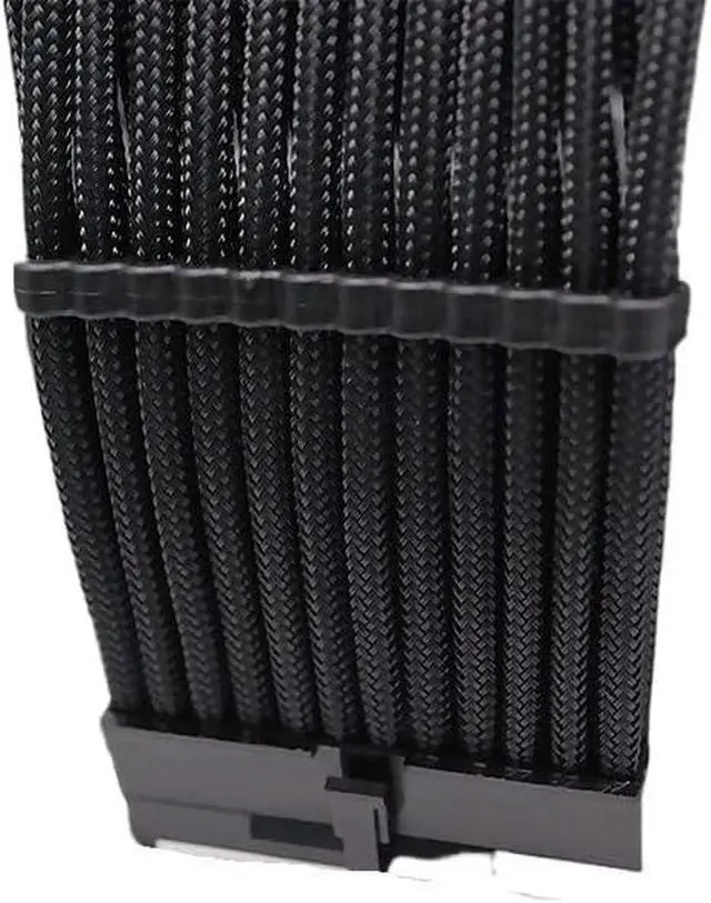 Alt view image 2 of 3 - KUNSR 18AWG ATX 24Pin PCI-E 6+2Pin CPU 350mm PSU Extension Cable Kit(Black red Gray)