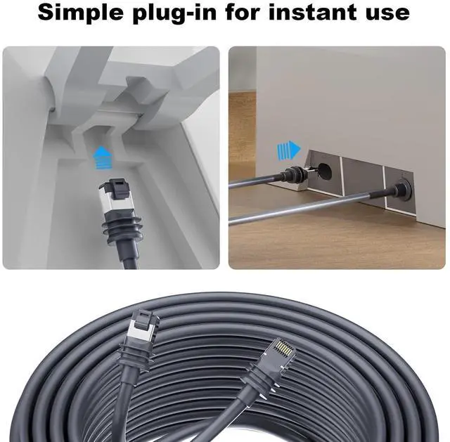 Alt view image 7 of 7 - ® Starlink Mini Ethernet Cable for Starlink 4/4X/Mini & V5, 30FT | IP68 Waterproof Replacement Starlink Mini Cat6 Cable Extension RJ45 Coupler for Starlink Standard 4/4X/Gen 4/Mini & V5 Dish