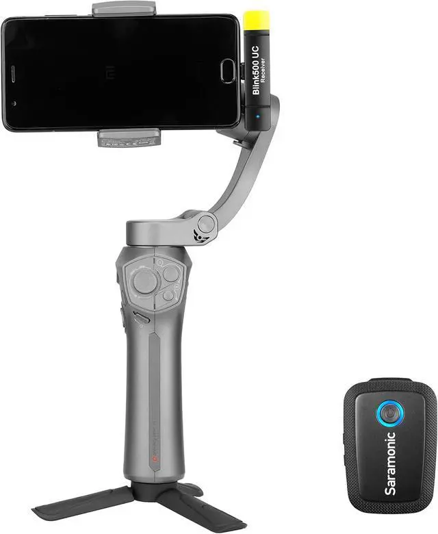 Alt view image 2 of 7 - Saramonic Blink 500 B5 TX+RX 2.4GHz Micro-Wireless Lavalier System w/USB-C Dual-Receiver for Android Devices, Black