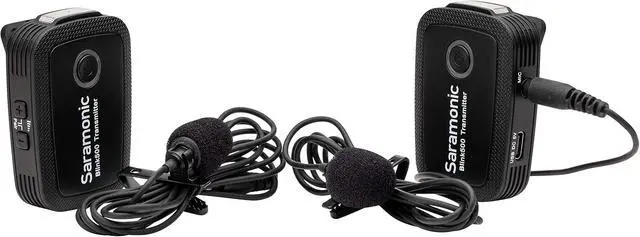 Alt view image 2 of 7 - Saramonic 2.4 GHz 2-Person Wireless Clip-On Mic Sys w/Lavs & USB-C Receiver for Smartphones & Tablets (BLINK500B6)