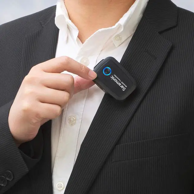 Alt view image 7 of 7 - Saramonic 2.4 GHz 2-Person Wireless Clip-On Mic Sys w/Lavs & USB-C Receiver for Smartphones & Tablets (BLINK500B6)