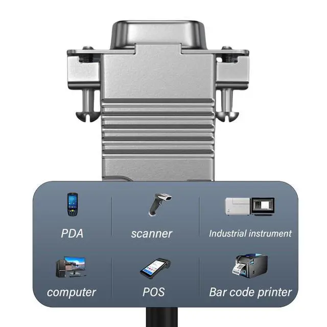 Alt view image 2 of 7 - Professional DB9 RS232 Serial Cable Two Shielding for Stable Data Transmission