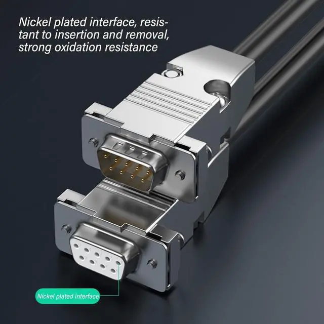 Alt view image 6 of 7 - Professional DB9 RS232 Serial Cable Two Shielding for Stable Data Transmission