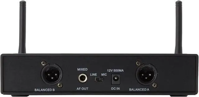 Alt view image 2 of 2 - 3200 Wireless Microphone System UHF Dual Handheld mic Stage Live Performance Vocal Karaoke Conference DJ FCC Compliance