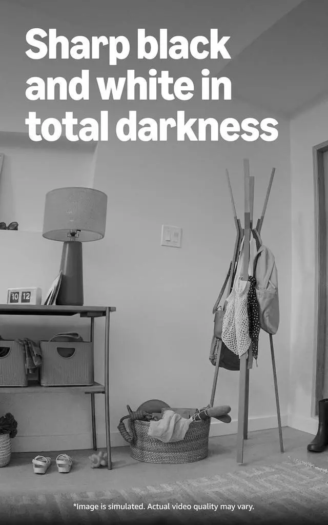 Alt view image 4 of 6 - Ring Indoor Cam Plus (newest model), Home or business security, Retinal 2K for crisp, true-to-life video quality, 4x Enhanced Zoom, Low-Light Sight, 2-pack, White