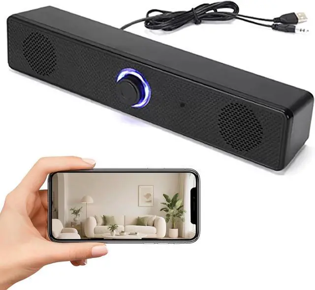 Main image of ULar 4K UHD Smart Speaker Camera, Motion Detection Alert, WiFi & AP Hotspot Connectivity, Cloud Storage & SD Card Support, for Indoor Smart Home Office-No Audio (32GB SD Card)