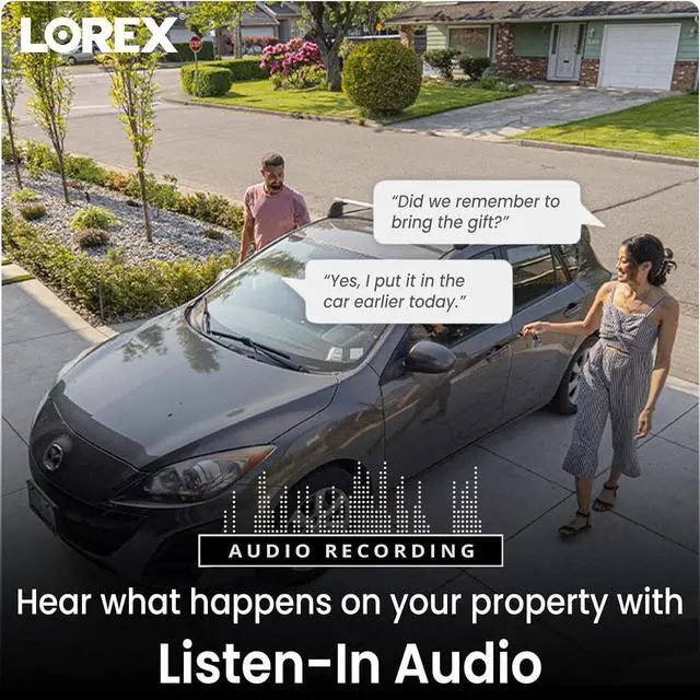 Alt view image 7 of 7 - Lorex Classic App | 4K IP Add-On Dome Camera | Listen-in Audio | White | Color Night Vision | Built-In Microphone | Smart Motion Detection | IP67