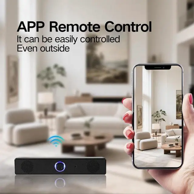 Alt view image 3 of 7 - ULar 4K UHD Security Camera, Bluetooth Speaker, Motion Detection Alert, WiFi & AP Hotspot Connectivity, Cloud Storage & SD Card Support, for Indoor Smart Home Office-No Audio (32GB SD Card)