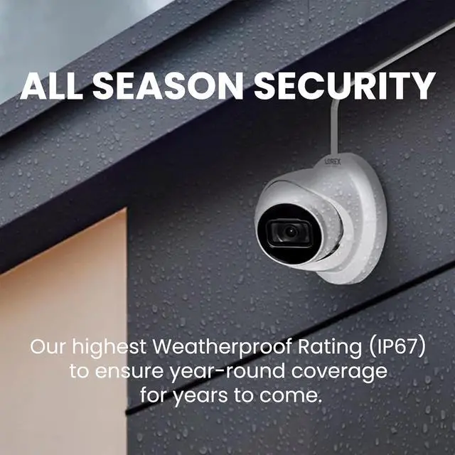 Alt view image 6 of 7 - Lorex Classic App | 4K IP Add-On Dome Camera | Listen-in Audio | White | Color Night Vision | Built-In Microphone | Smart Motion Detection | IP67