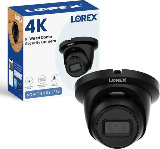 Main image of Lorex Classic App | 4K IP Add-On Dome Camera | Listen-in Audio | White | Color Night Vision | Built-In Microphone | Smart Motion Detection | IP67