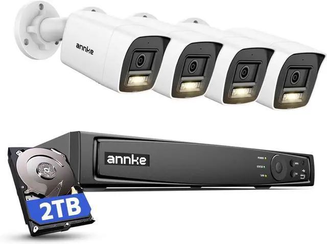 Main image of ANNKE 8CH 12MP PoE Security Camera System, Smart Dual Light, 2TB HDD