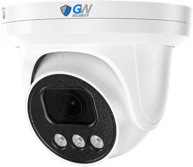 Alt view image 3 of 3 - GW Security 4K 8MP TAA & NDAA Compliant Outdoor Indoor Face Recognition Human/Vehicle AI Detection Microphone PoE IP 2.8mm Wide Angle Turret Security Camera (GW863601M)