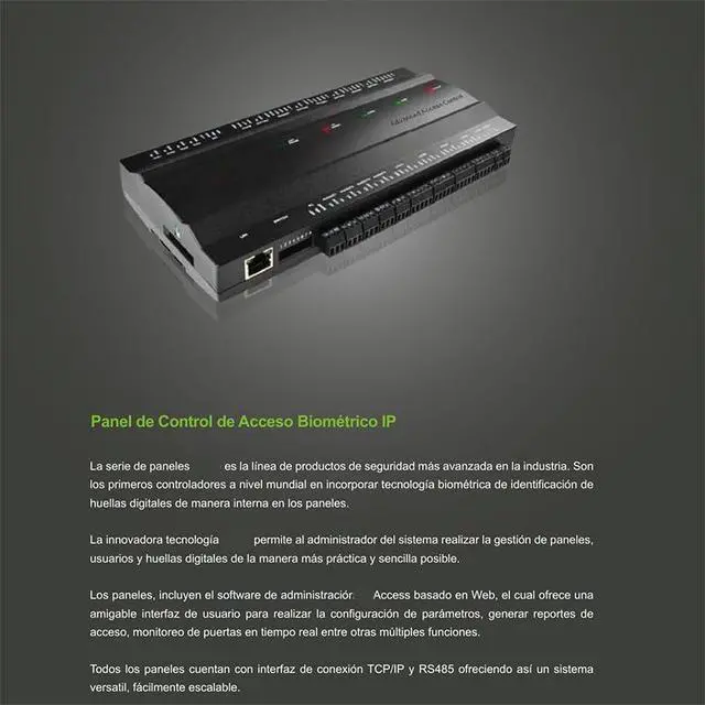 Alt view image 3 of 7 - InBio460 TCP/IP biometric Access Control Controller for 4 Door 4 Reader Supports 458 Communication FR1200, FR1300 Fingerprint Reader