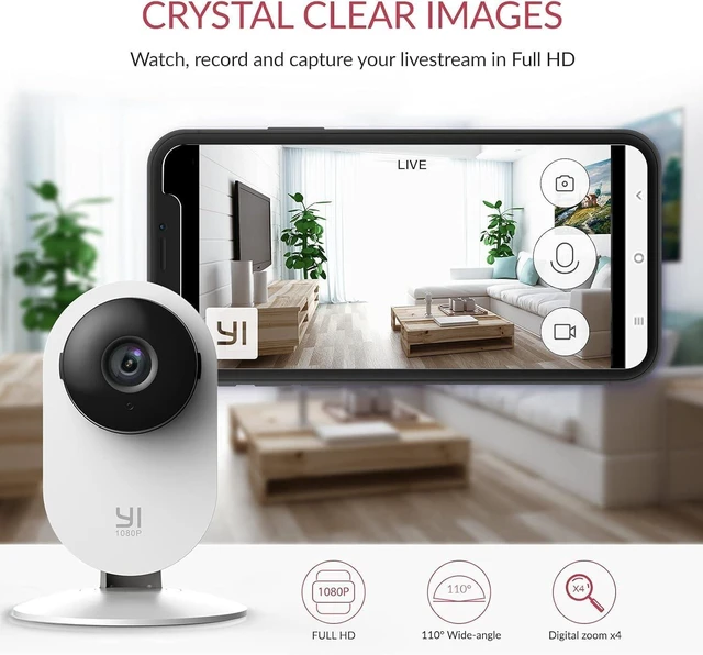 Alt view image 2 of 7 - YI Home Pro 2K/3MP Security Camera 4-Pack AI Detection, Notification Push