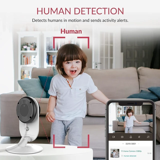 Alt view image 3 of 7 - YI Home Pro 2K/3MP Security Camera 4-Pack AI Detection, Notification Push