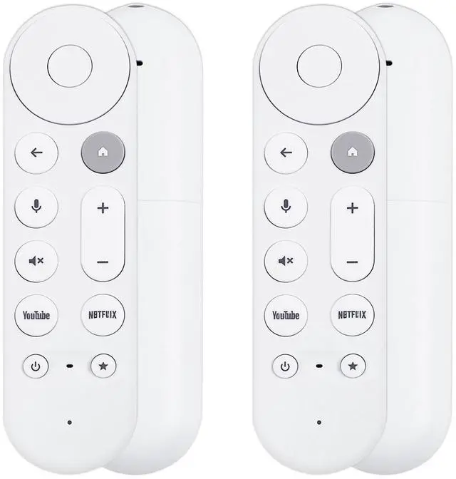Main image of 2 Pack GY3LE Voice Search Remote Control Compatible with Google TV Streamer 4K, New Controller Replacement Control Upgrade Voice Remote (4K), NOT Compatible with Google Chromecast Snow