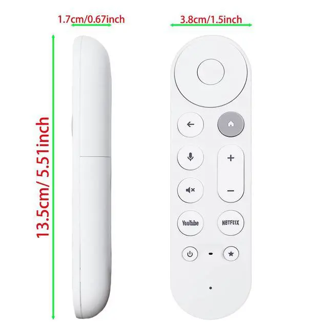 Alt view image 5 of 6 - 2 Pack GY3LE Voice Search Remote Control Compatible with Google TV Streamer 4K, New Controller Replacement Control Upgrade Voice Remote (4K), NOT Compatible with Google Chromecast Snow