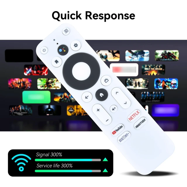 Alt view image 4 of 7 - Replacement Voice Remote Control for Onn Android TV 4K UHD Streaming Device Compatible with model:100024646 100026240