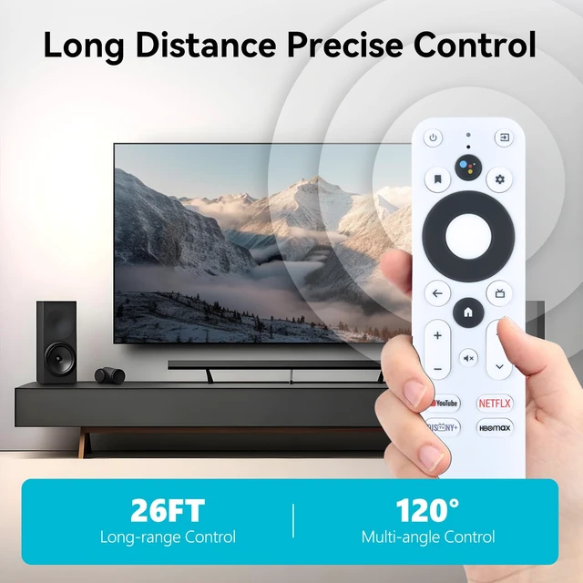 Alt view image 5 of 7 - Replacement Voice Remote Control for Onn Android TV 4K UHD Streaming Device Compatible with model:100024646 100026240
