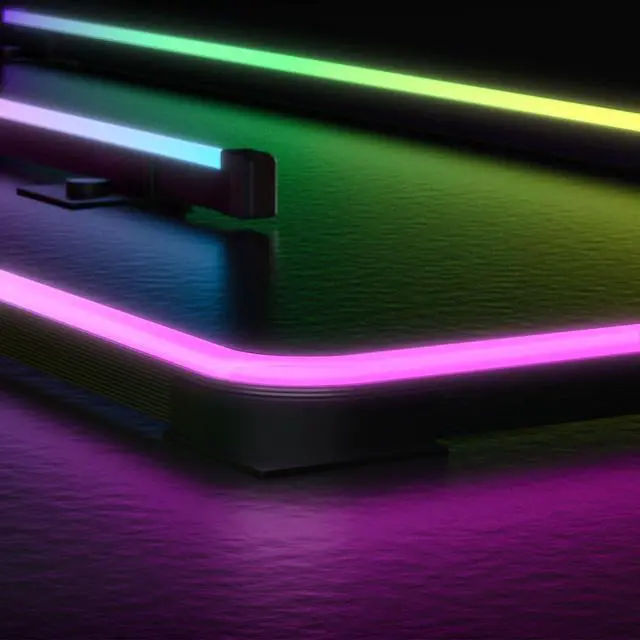 Alt view image 6 of 7 - LED Strip for PC, 21.7-inch 5V 3-Pin ARGB Light Bar, Chassis Lighting for Aura SYNC, Gigabyte RGB Fusion, MSI Mystic Light Sync with 8 Bracket