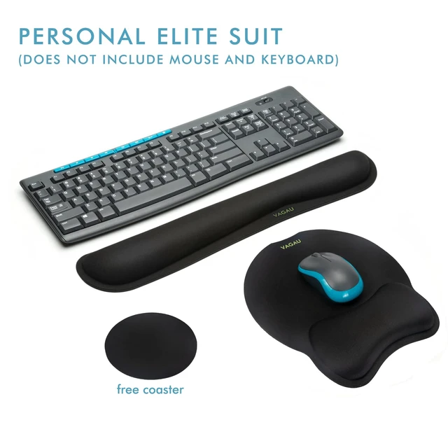 Alt view image 6 of 7 - Premium Keyboard Wrist Rest and Mouse Pad Wrist Support Ergonomic Memory Foam Set for Office, Laptop, Mac, Computer and Gaming, Comfortable Typing &Wrist Pain Relief