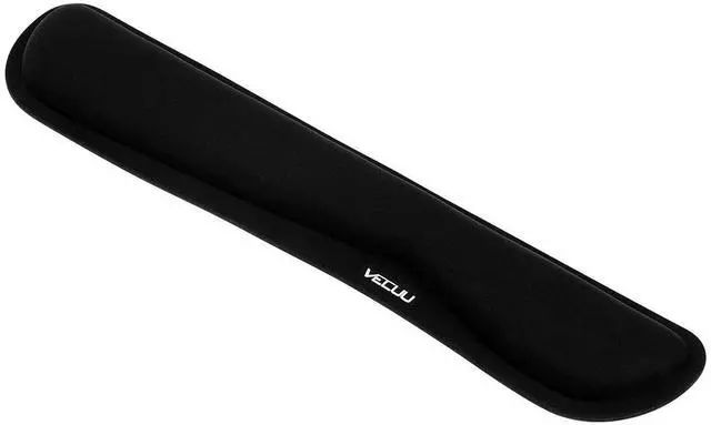 Main image of VECUU Keyboard Wrist Rest, Pad with Ergonomic Raised Memory Foam for Easy Typing & Pain Relief, Anti-Slip Wrist Support Suit for Computer, Laptop, Office, PC Gaming (Black)