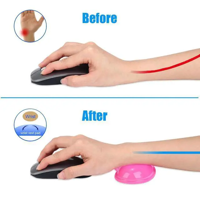 Alt view image 4 of 7 - Gel Keyboard & Mouse Wrist Rest Set - Keyboard Wrist Rest Pad & Mouse Support for Office Gaming Pad Computer Laptop Ergonomic Comfortable Pain Relief- Pad Set (2 Pack)