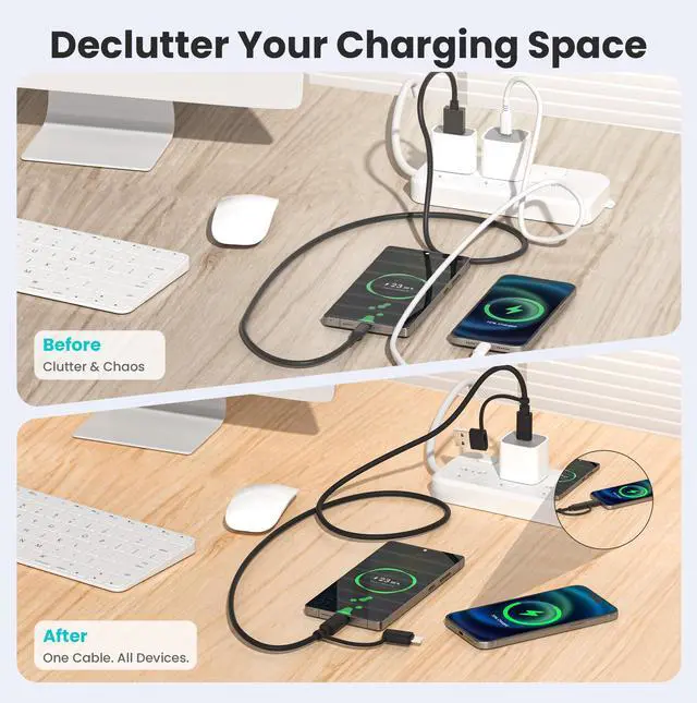 Alt view image 5 of 7 - for Airpods 4 Pro Charger Cable,USB C Charging Power Cord 6.6FT