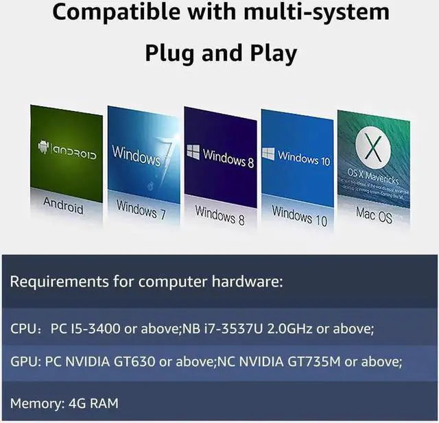 Alt view image 4 of 7 - Aomoproing HDMI to USB 2.0 Video Audio Capture Card, 1080p Recording with Loop Out for Gaming Streaming/Teaching/Video Conference/Live Broadcasting
