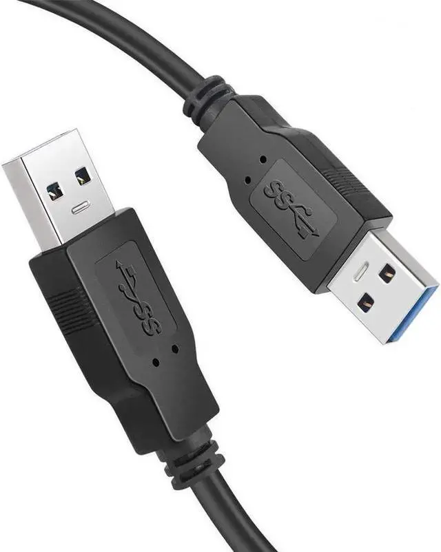 Alt view image 3 of 3 - Aomoproing USB 3.0 A Male to A Male Cable 10FT, USB to USB Male Cable High Speed Data Transfer for Hard Drive Enclosures, Printers, Modems