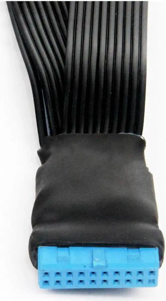Alt view image 4 of 5 - Aomoproing 12cm 19-pin to USB 3.0 20-pin Power Splitter Cable, 1 to 2 Splitter 18AWG for Motherboard