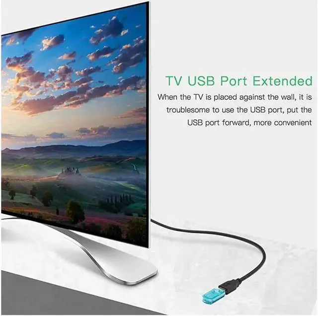 Alt view image 3 of 6 - Aomoproing 10ft USB 3.0 Extension Cable, Type A Male to Female Data Transfer Extender Cord for Hard Drive, Printer, Keyboard