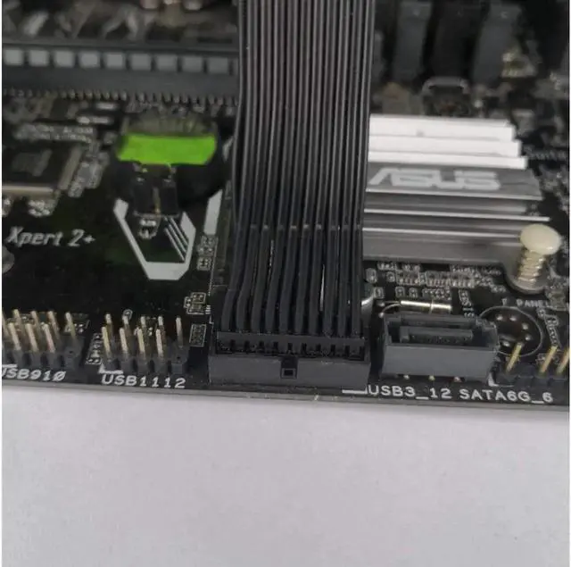 Alt view image 2 of 5 - Aomoproing USB 3.0 Header Extension Cable, Low Profile 19/20 Pin Internal USB 3.0 Header Extender, USB 3 Motherboard Adapter, 5.9 Inch