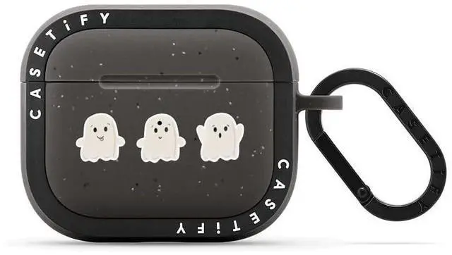 Main image of CASETiFY Bounce Airpods (3rd Gen) Case with Ring - Lil Ghosts AirPods Pro Case by GMF Designs - Matte Charcoal