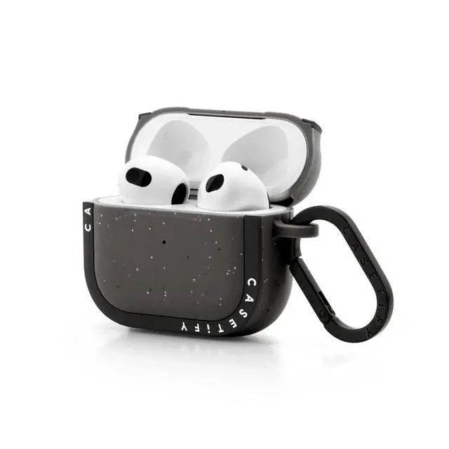 Alt view image 3 of 4 - CASETiFY Bounce Airpods (3rd Gen) Case with Ring - Lil Ghosts AirPods Pro Case by GMF Designs - Matte Charcoal