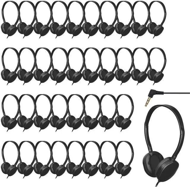 Main image of ZHENWAY 36 Pack Bulk Headphones for Classroom School, Durable Wholesale Wired Headphones for Kids Student Boys Girls Adults