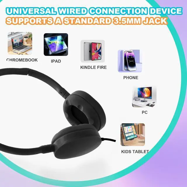 Alt view image 2 of 5 - ZHENWAY 36 Pack Bulk Headphones for Classroom School, Durable Wholesale Wired Headphones for Kids Student Boys Girls Adults