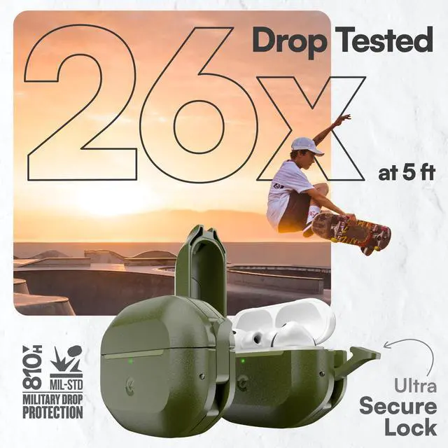 Alt view image 4 of 5 - Keybudz for Waterproof AirPods Pro 3 Case with Lock - IP68 Waterproof and Dust Proof, Shockproof Protector, Heavy Duty Rugged Protection, Drop Proof Hard Cover for AirPods Pro 3rd