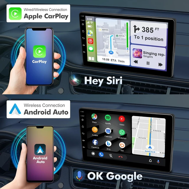 Alt view image 3 of 5 - 9 Inch IPS Touchscreen Android 14 Car Stereo for Nissan Frontier Xterra 2009-2012 with Wireless CarPlay & Android Auto 2+64GB Car Radio, Support WiFi 6, Bluetooth,5.4, Backup Camera, SWC