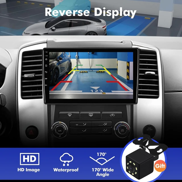 Alt view image 4 of 5 - 9 Inch IPS Touchscreen Android 14 Car Stereo for Nissan Frontier Xterra 2009-2012 with Wireless CarPlay & Android Auto 2+64GB Car Radio, Support WiFi 6, Bluetooth,5.4, Backup Camera, SWC