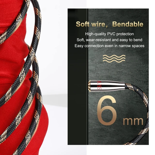 Alt view image 4 of 5 - SKW HI-FI Toslink Optical Cable 16.4ft/5m, Precision-Polished PMMA Fiber