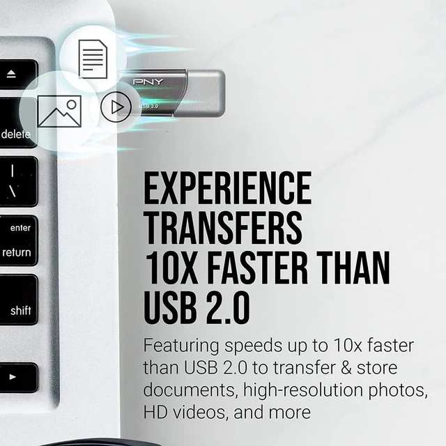 Alt view image 5 of 5 - PNY 256GB Turbo Attache 3 USB 3.0 Flash Drive