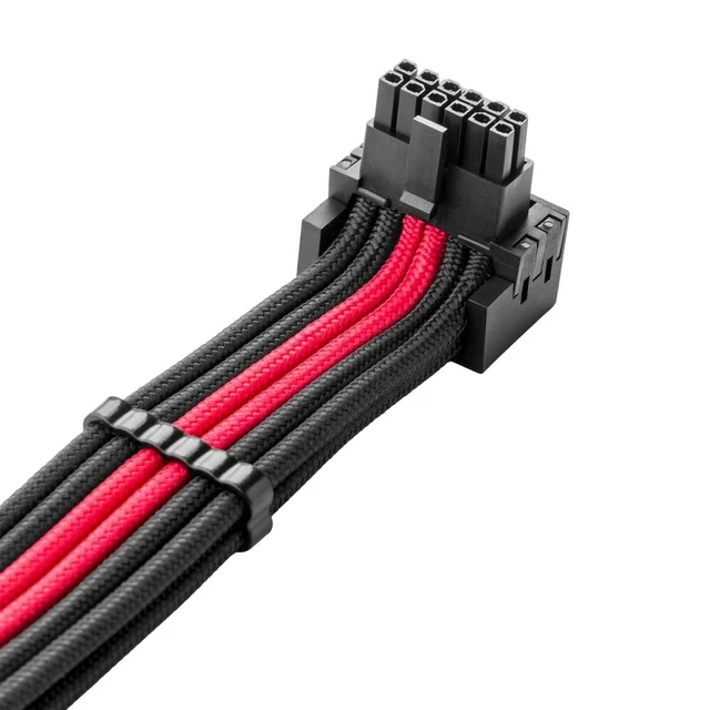 Alt view image 2 of 4 - CableMod Pro ModFlex 12V-2x6 PCIe Cable for ASUS (Black + Red, 2x8p, 90 B)