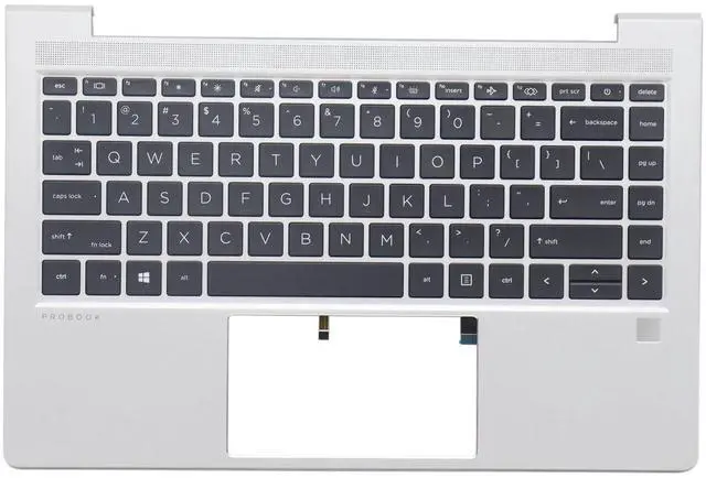 Main image of New Replacement Palmrest for HP Probook 640 G8 645 G8 Upper Case with Backlit Keyboard M21668-001 M21669-001