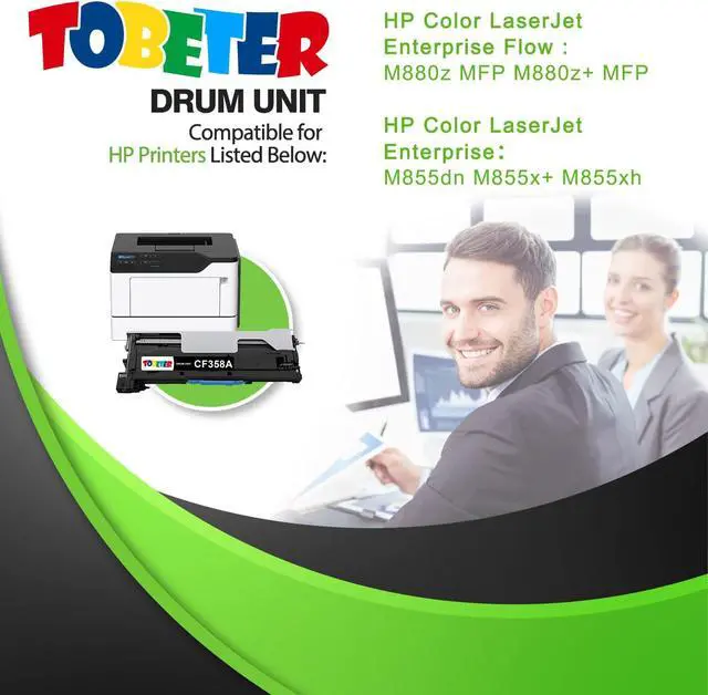 Alt view image 2 of 7 - Compatible 828A CF358A Drum Unit Replacement for HP 828A Black Imaging Drum for Color Laserjet Enterprise Flow M880z M880z MFP M855dn M855x M855xh Printer Drum, 1 CF358A Black Drum Unit, 30K