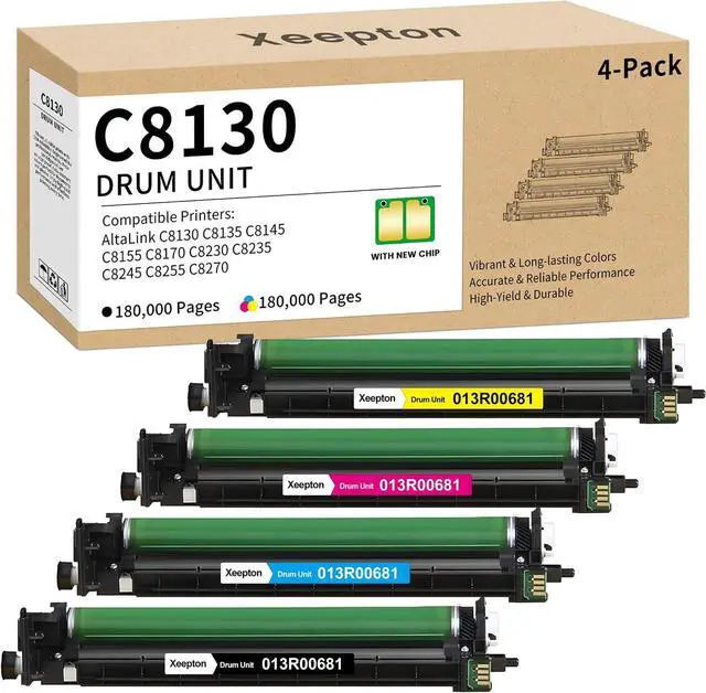 Main image of Altalink C8130 Drum Cartridge with Chip for 013R00681 Drum Unit 4-Pack