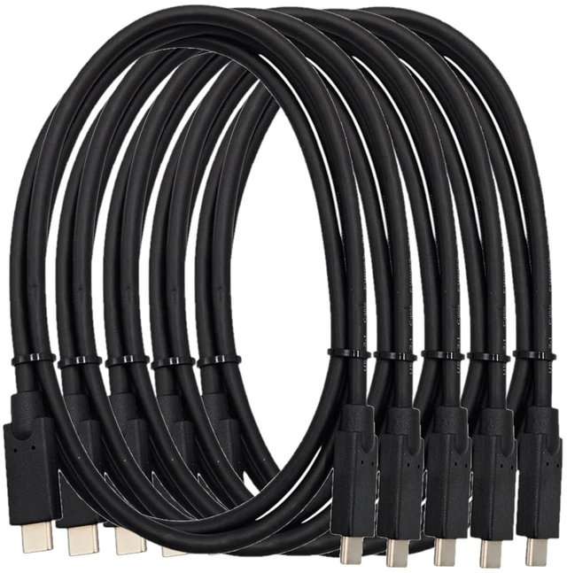 Main image of MICRO CONNECTORS 1 Meter USB 3.1 USB-C M/M Cable with Built-in E-Marker 5-Pack (E07-316CMM1M-5P)
