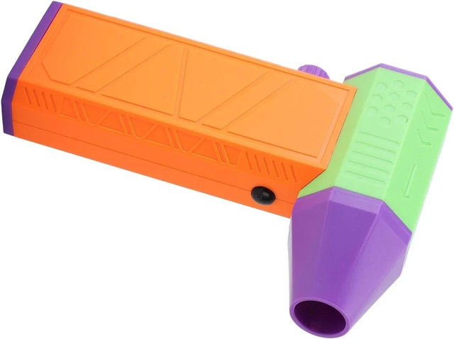 Alt view image 5 of 7 - Srliya 130000RPM Mini Turbo Fan Electric Air Duster Blower with Two Magnetic Nozzles Stepless Speed Adjustment Cordless USB Rechargeable (Orange)
