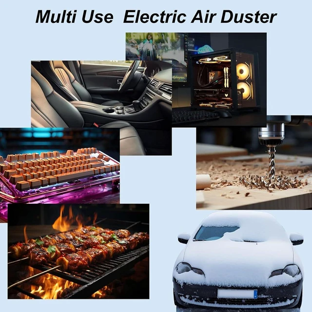 Alt view image 3 of 7 - Jet Dry Blower, Super Jet Fan Blower 180000 RPM, Portable Mini Jet Blower with 3 Adjustable Speeds, Cordless Air Blower Car Dryer Type C Rechargeable